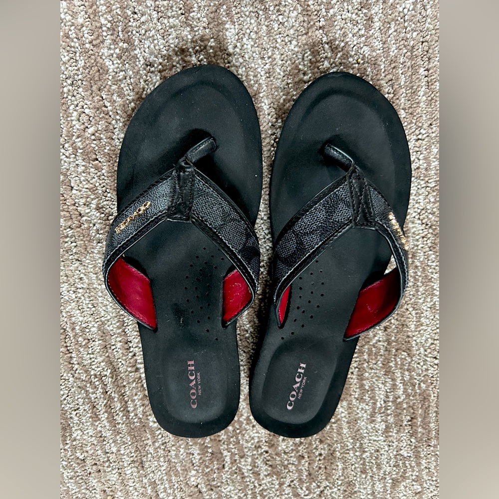 COACH Thong Sandals, 8.5 US